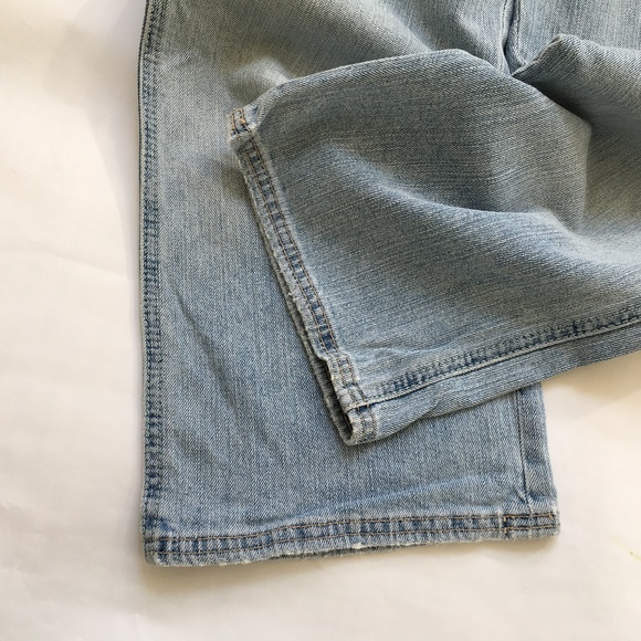 Brody Jeans Overalls Denim Blue Light Wash 99% Cotton Size L Straight Leg - Picture 10 of 12